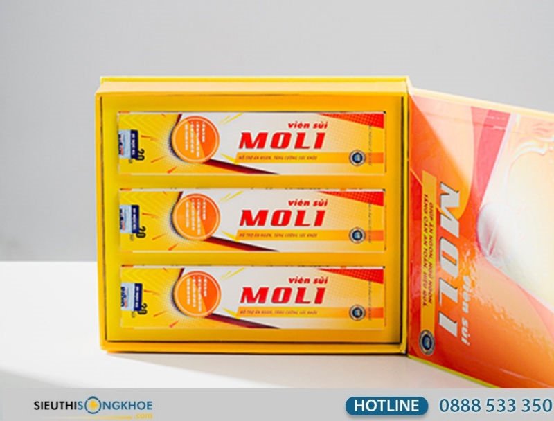 Viên sủi tăng cân Moli chính hãng sẽ có đầy đủ thông tin về sản phẩm