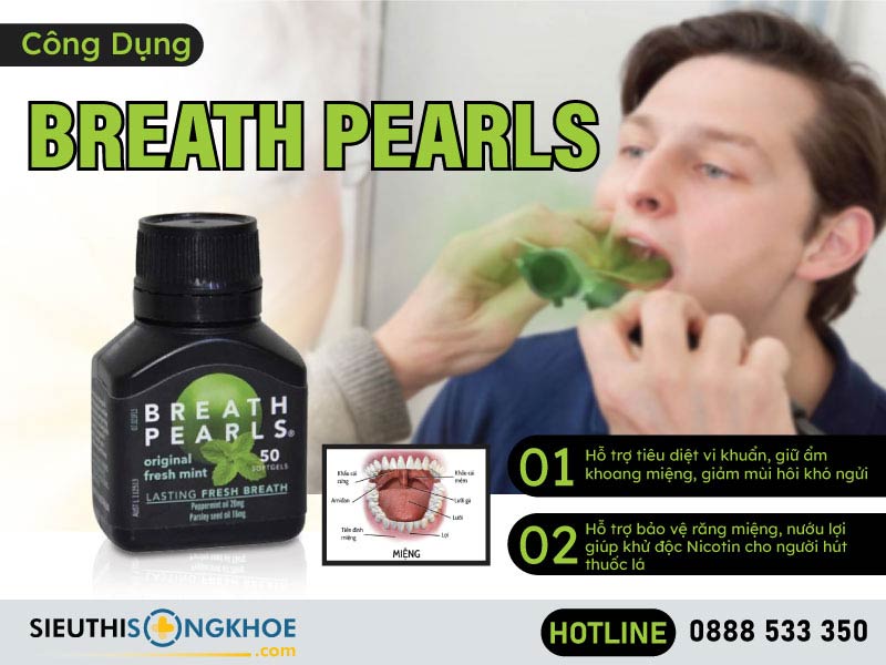 công dụng của breath pearls