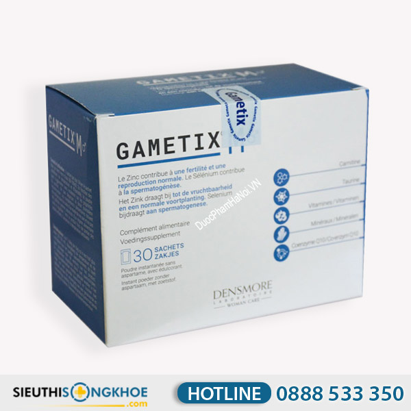 Gametix M Hỗ Trợ Cải Thiện Chức Năng Sinh Sản Của Nam Giới Hộp 30 Gói