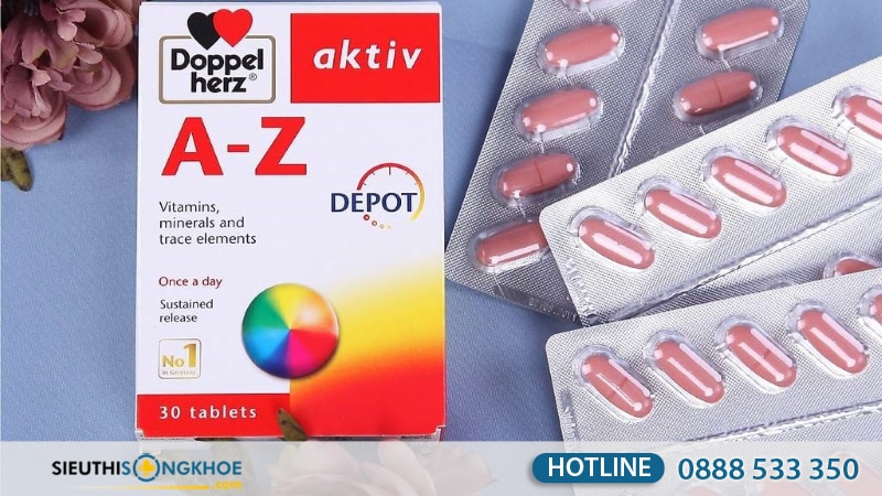 Viên uống vitamin Doppelherz Aktiv A - Z Depot 01