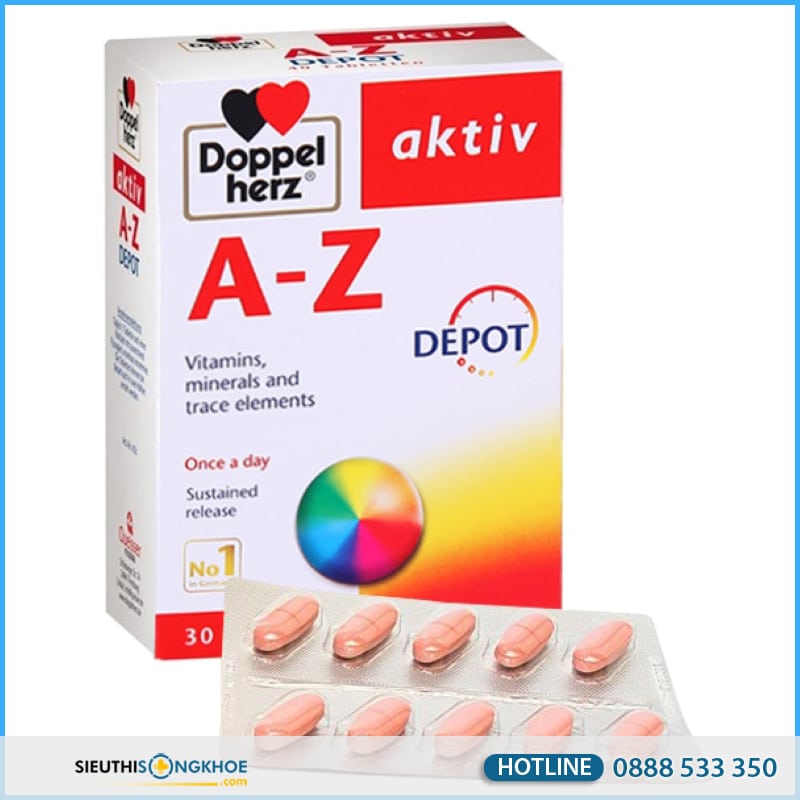 Viên uống vitamin Doppelherz Aktiv A - Z Depot