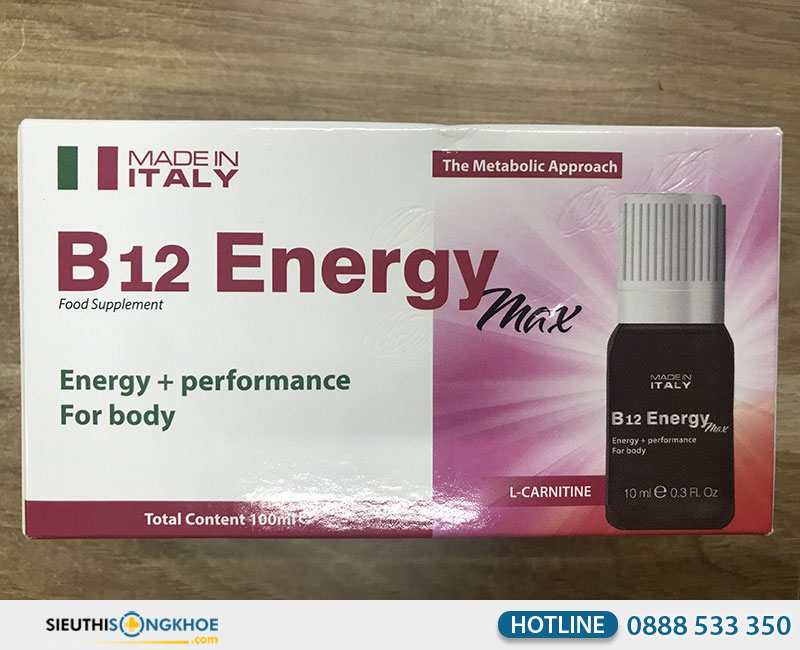 b12 energy max giá bao nhiêu