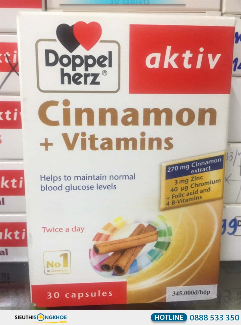 cinnamon + vitamins công dụng