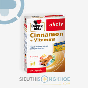 Cinnamon + Vitamins Hỗ Trợ Ổn Định Đường Huyết