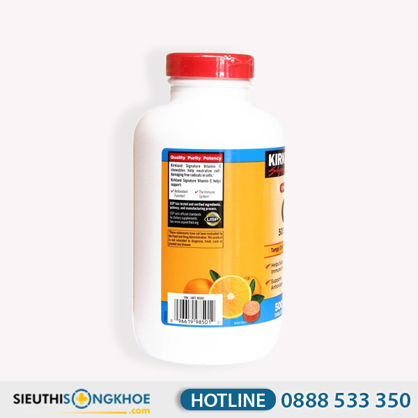 Kirkland Vitamin C 500mg [650.000đ] Hỗ Trợ Tăng Cường Miễn Dịch
