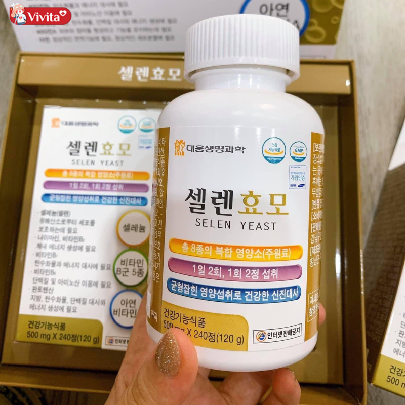 Viên Uống Vitamin Tổng Hợp Tăng Cân Selen Yeast Hàn Quốc