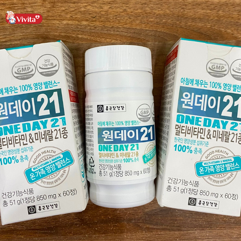Viên uống Vitamin Tổng Hợp Hàn Quốc ONE DAY 21 