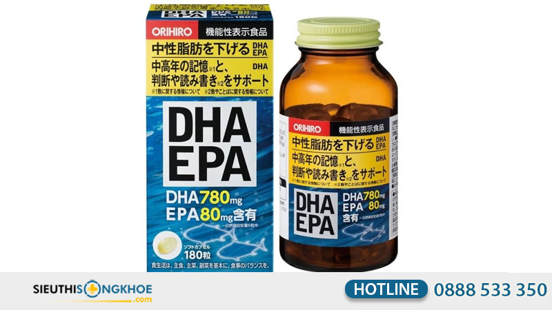 DHA EPA Orihiro - Viên uống bổ não cao cấp của Nhật