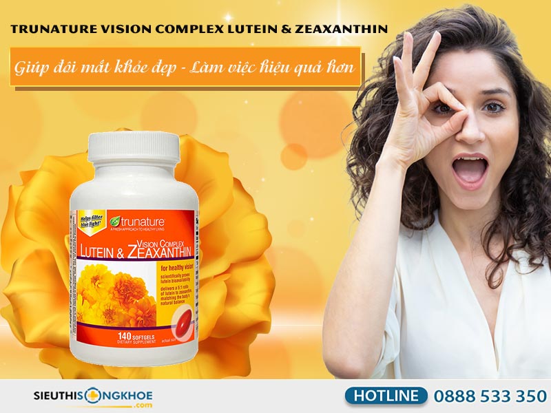 Vision Complex Lutein & Zeaxanthin của Mỹ hỗ trợ cải thiện thị lực 
