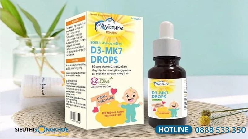 Sản phẩm vitamin D3 cho bé tốt nhất - Avisure D3-MK7