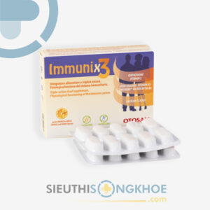 Immunix3 Hỗ Trợ Tăng Cường Miễn Dịch Cho Trẻ Em Hộp 20 Viên