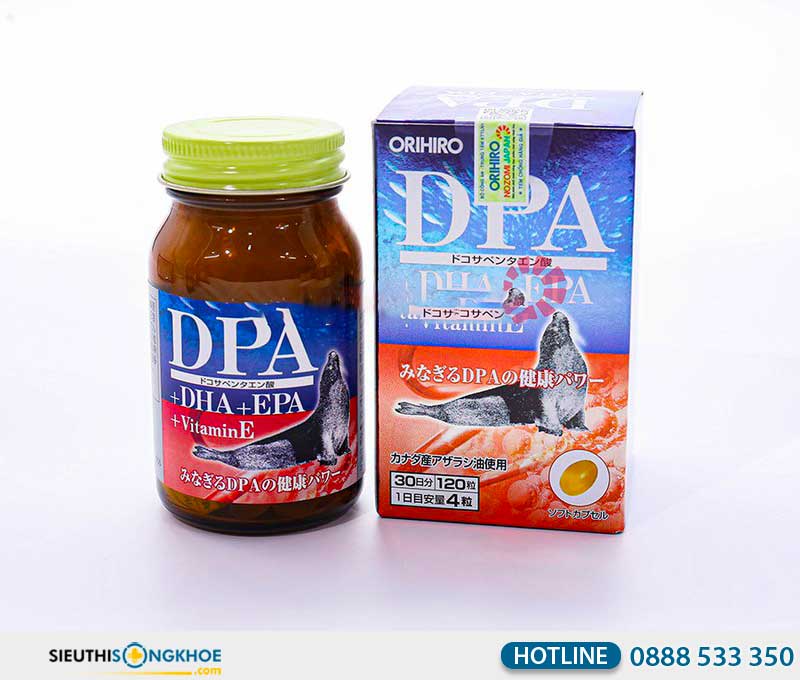 Cải thiện chức năng não bộ với viên uống DPA DHA EPA Vitamin E Orihiro