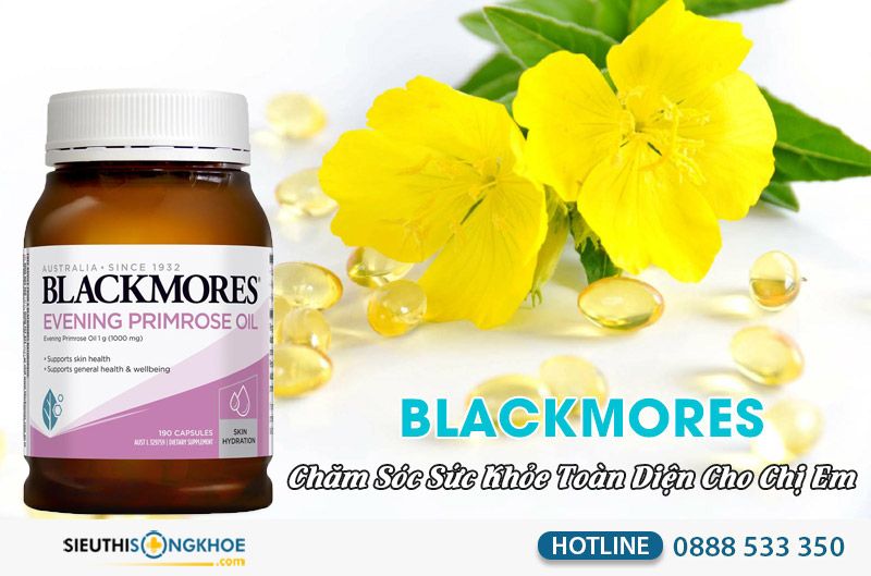 Tinh dầu Blackmore Blackmores Evening Primrose Oil hoa anh thảo tốt cho hệ nội tiết
