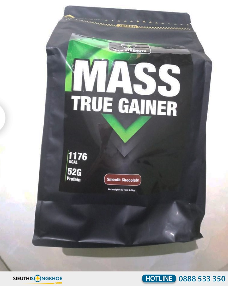 Mass True Gainer – Viên uống hỗ trợ siết cơ bắp, tăng cân nặng