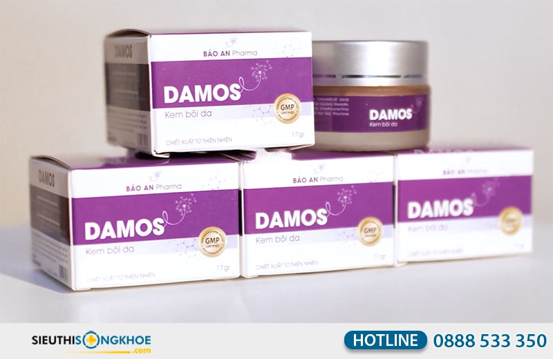 Kem bôi da Damos hỗ trợ làm mềm mịn, cấp ẩm cho da hiệu quả
