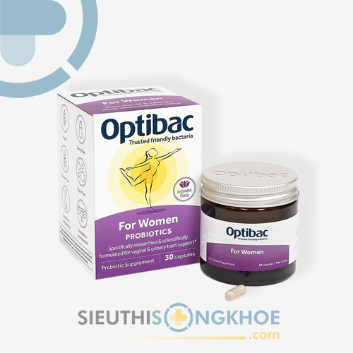 Optibac Probiotics For Women Hỗ Trợ Điều Trị & Phòng Ngừa Bệnh Phụ Khoa Nữ Hộp 30 Viên
