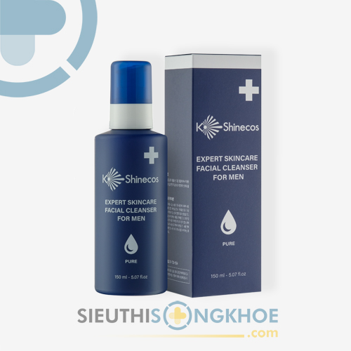 K Shinecos Expert Skincare Facial Cleanser For Men Hỗ Trợ Làm Sạch Da Mặt Cho Nam Giới Chai 150ml