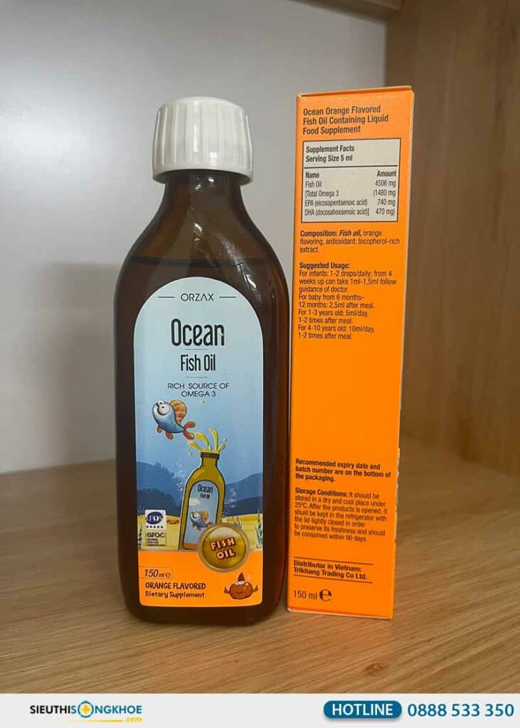 Ocean Fish Oil {380.000đ} Hỗ Trợ Bé Thông Minh & Sáng Mắt