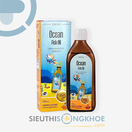 Ocean Fish Oil Hỗ Trợ Phát Triển Trí Não & Thị Lực Trẻ Em Chai 150ml