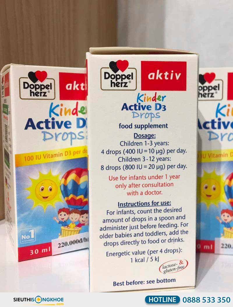 kinder active d3 drops cách dùng cho trẻ sơ sinh