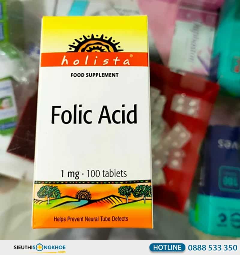 folic acid holista 100 viên