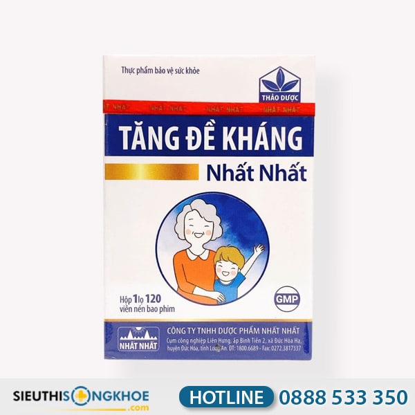 Tăng Đề Kháng Nhất Nhất Hỗ Trợ Bảo Vệ Sức Khoẻ Cho Trẻ Nhỏ Hộp 120 Viên