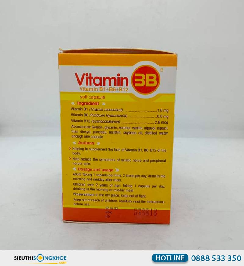 vitamin 3b b1 b6 b12