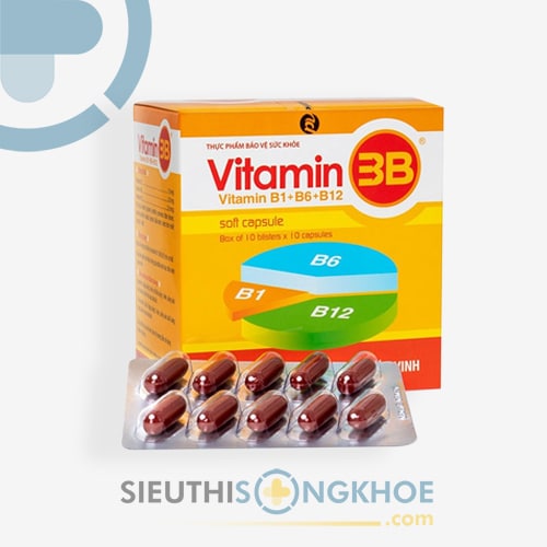 Vitamin 3B Phúc Vinh Hỗ Trợ Bổ Sung Vitamin Nhóm B Hộp 100 Viên