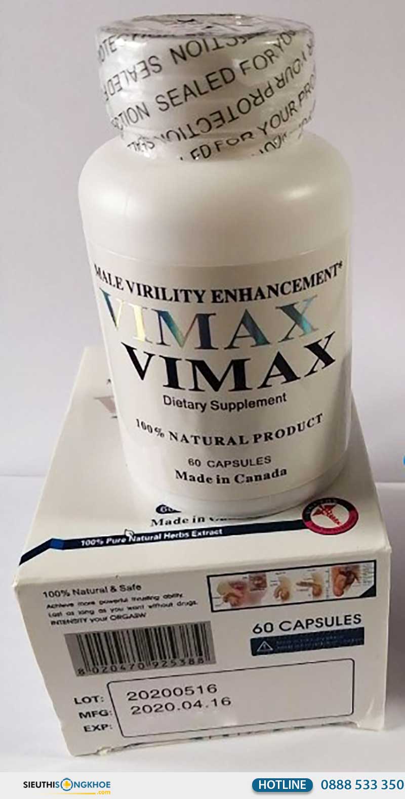 viên uống hỗ trợ tăng cường sinh lý nam vimax