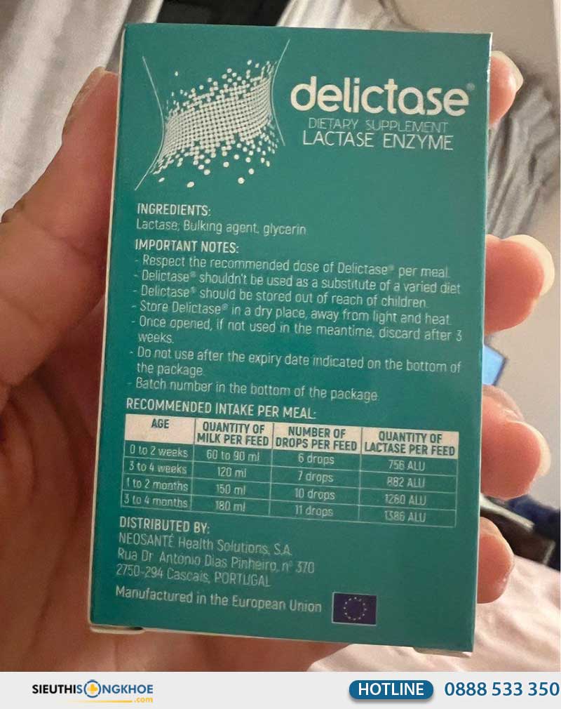 cách dùng delictase oral drops 15ml