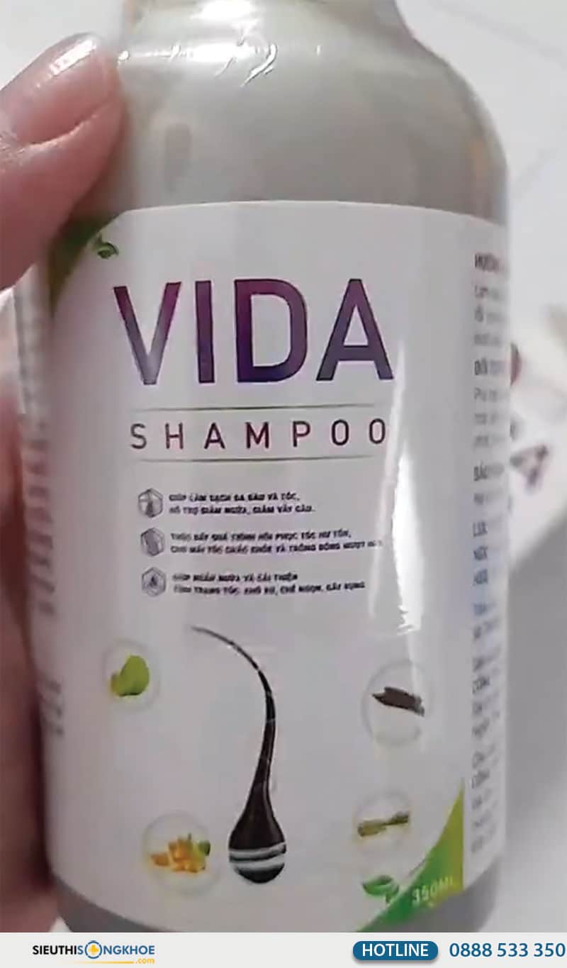 dầu gội trị gàu vida nano shampoo