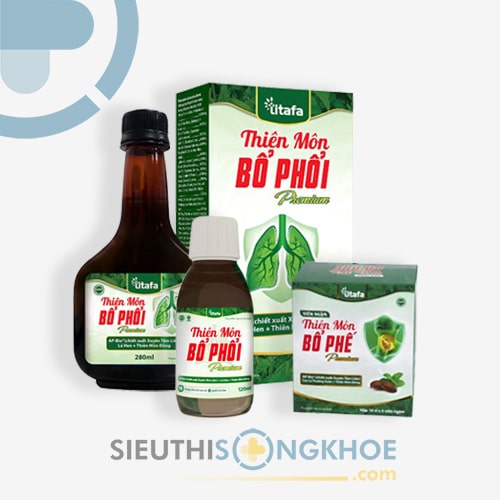 Thiên Môn Bổ Phổi Premium Hỗ Trợ Giảm Ho & Giảm Đau Rát Cổ Họng Chai 120ml & 280ml & Hộp 60 Viên