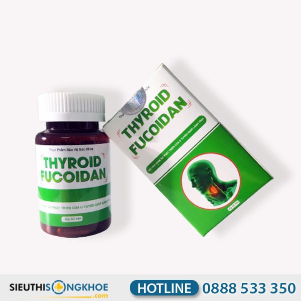 Thyroid Fucoidan Hỗ Trợ Giảm Nguy Cơ U Tuyến Giáp & Bướu Cổ Hộp 60 Viên