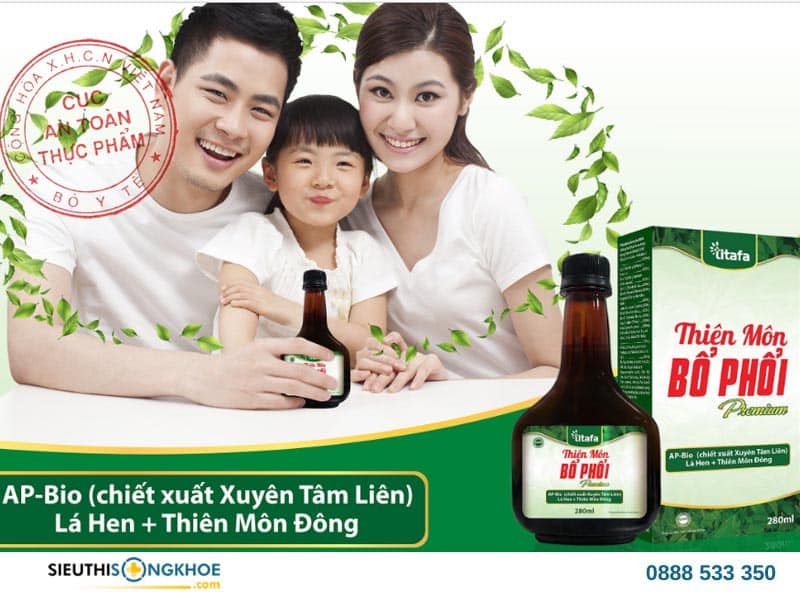 Thành phần của Thiên Môn Bổ Phổi Premium hiệu quả trong việc hỗ trợ trị ho