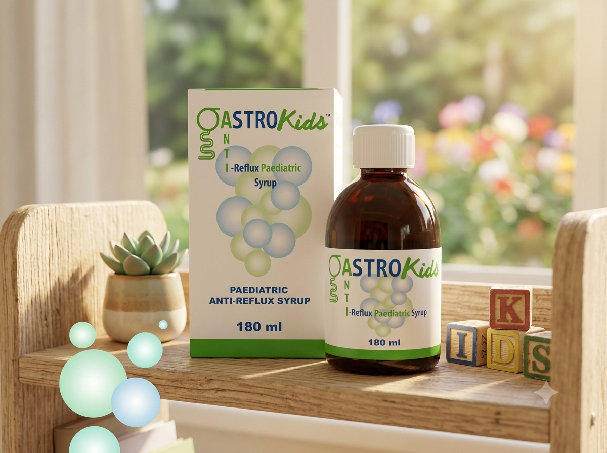 Gastrokids là siro thiết bị y tế của Ý, hỗ trợ kiểm soát trào ngược ở trẻ sơ sinh và trẻ nhỏ