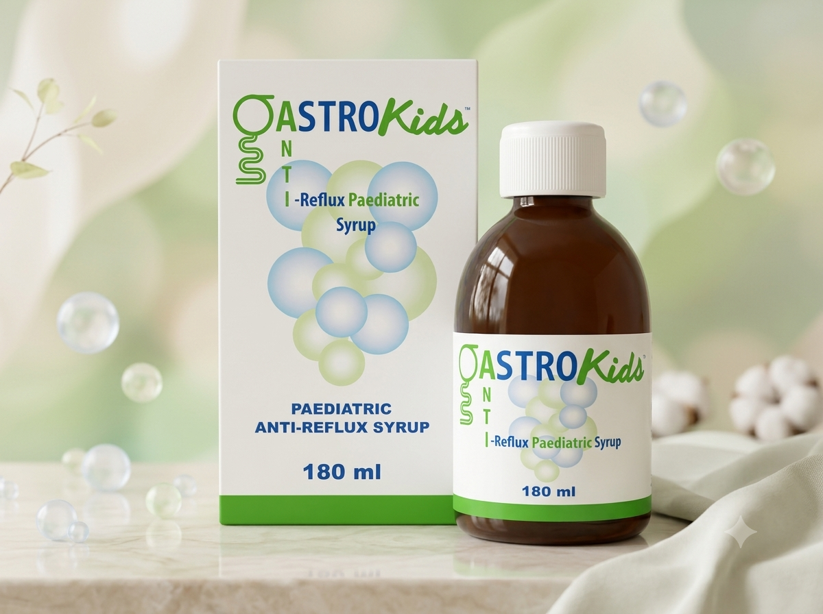 Gastrokids là siro uống hỗ trợ kiểm soát trào ngược dạ dày – thực quản và trào ngược họng – thanh quản ở trẻ sơ sinh và trẻ nhỏ